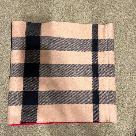 Burberry authentic check cashmere infinity scarf snood - Picture 1 of 5